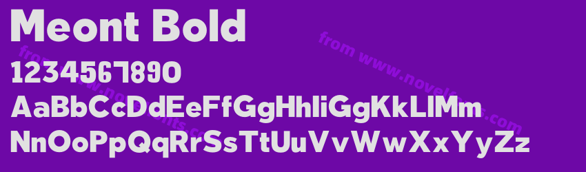 Meont BoldPreview Meont BoldPreview