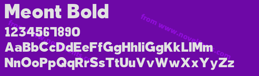 Meont BoldPreview Meont BoldPreview