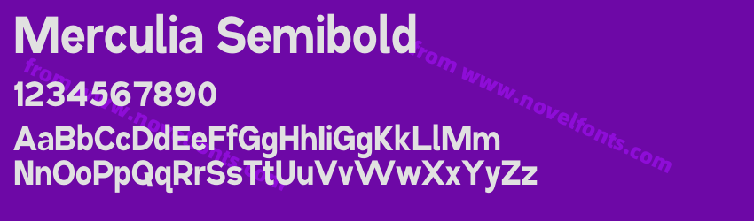 Merculia SemiboldPreview Merculia SemiboldPreview
