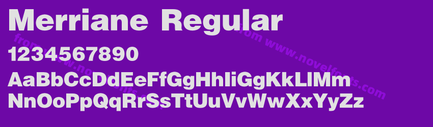 Merriane RegularPreview Merriane RegularPreview