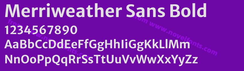 Merriweather Sans BoldPreview Merriweather Sans BoldPreview