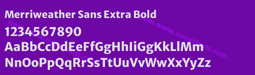 Merriweather Sans Extra BoldPreview Merriweather Sans Extra BoldPreview