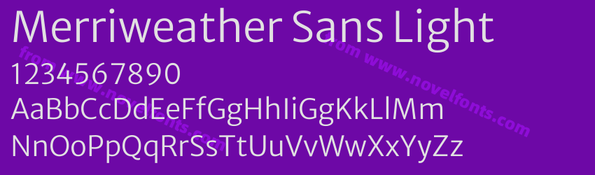Merriweather Sans LightPreview Merriweather Sans LightPreview