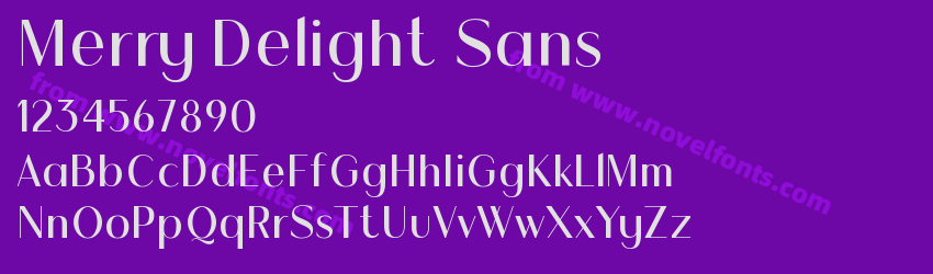 Merry Delight SansPreview Merry Delight SansPreview