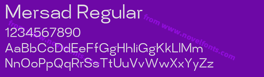Mersad RegularPreview Mersad RegularPreview