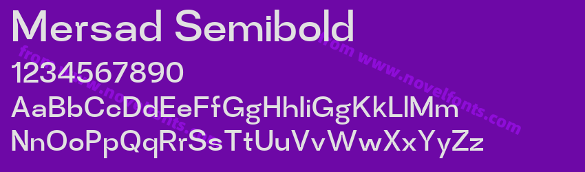 Mersad SemiboldPreview Mersad SemiboldPreview