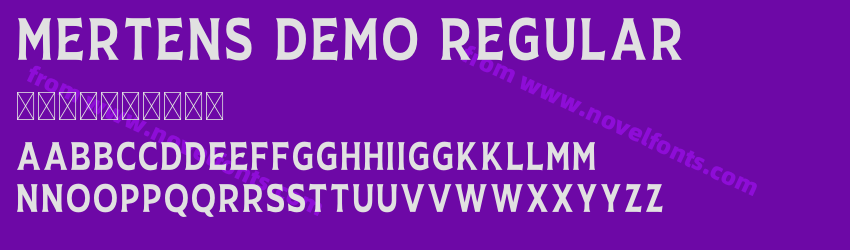 Mertens Demo RegularPreview Mertens Demo RegularPreview
