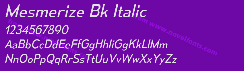 Mesmerize Bk ItalicPreview Mesmerize Bk ItalicPreview