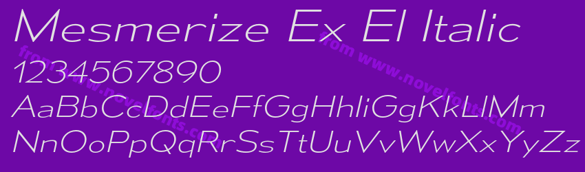 Mesmerize Ex El ItalicPreview Mesmerize Ex El ItalicPreview