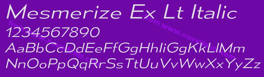 Mesmerize Ex Lt ItalicPreview Mesmerize Ex Lt ItalicPreview