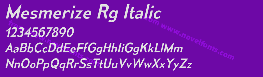 Mesmerize Rg ItalicPreview Mesmerize Rg ItalicPreview