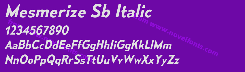Mesmerize Sb ItalicPreview Mesmerize Sb ItalicPreview