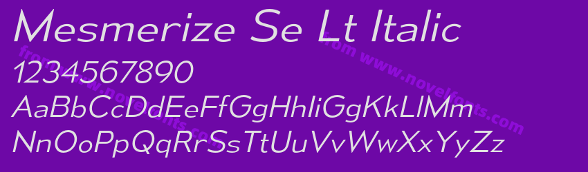 Mesmerize Se Lt ItalicPreview Mesmerize Se Lt ItalicPreview