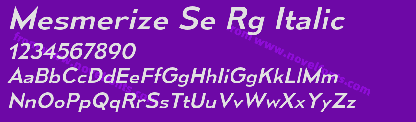 Mesmerize Se Rg ItalicPreview Mesmerize Se Rg ItalicPreview