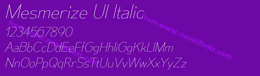 Mesmerize Ul ItalicPreview Mesmerize Ul ItalicPreview