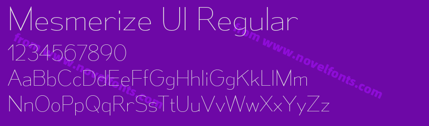 Mesmerize Ul RegularPreview Mesmerize Ul RegularPreview