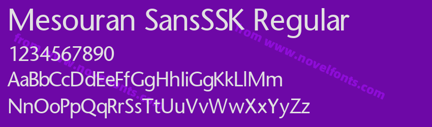 Mesouran SansSSK RegularPreview Mesouran SansSSK RegularPreview