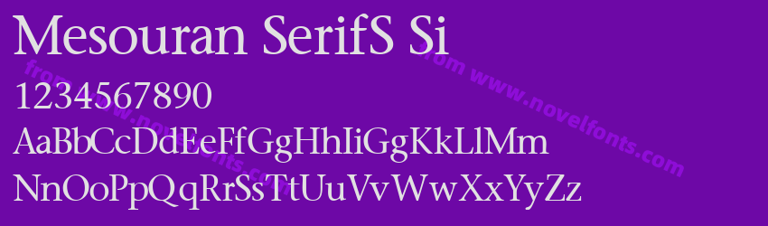 Mesouran SerifS SiPreview Mesouran SerifS SiPreview