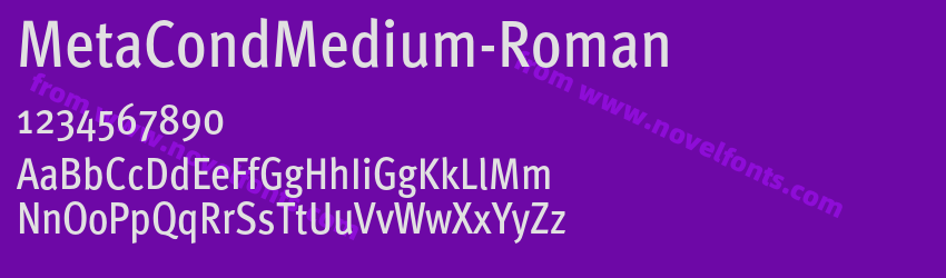 MetaCondMedium-RomanPreview