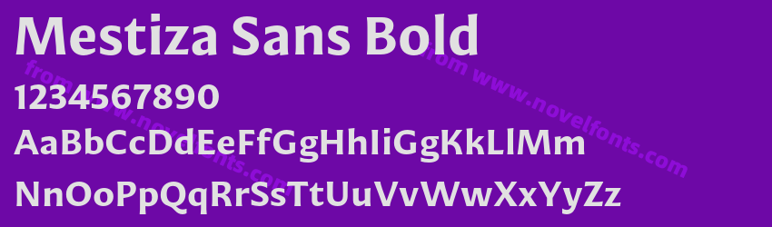 Mestiza Sans BoldPreview Mestiza Sans BoldPreview