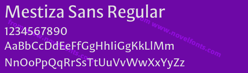 Mestiza Sans RegularPreview Mestiza Sans RegularPreview