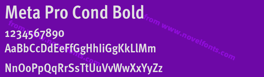 Meta Pro Cond BoldPreview Meta Pro Cond BoldPreview