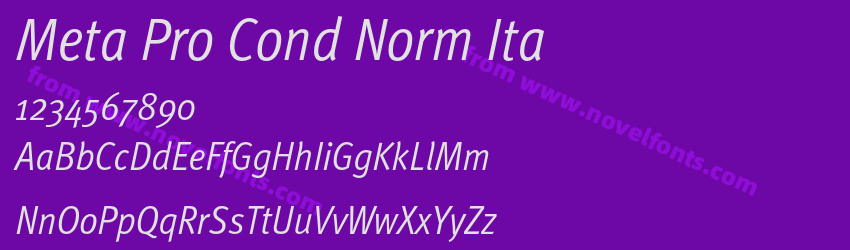 Meta Pro Cond Norm ItaPreview Meta Pro Cond Norm ItaPreview