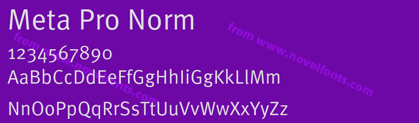 Meta Pro NormPreview Meta Pro NormPreview