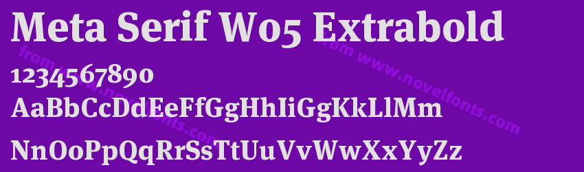 Meta Serif W05 ExtraboldPreview Meta Serif W05 ExtraboldPreview