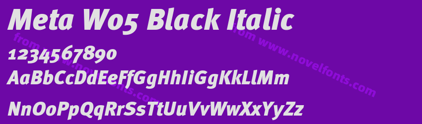 Meta W05 Black ItalicPreview Meta W05 Black ItalicPreview