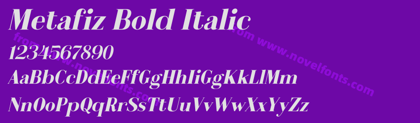 Metafiz Bold ItalicPreview Metafiz Bold ItalicPreview