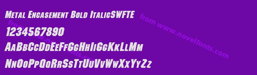 Metal Encasement Bold ItalicSWFTEPreview Metal Encasement Bold ItalicSWFTEPreview