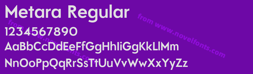 Metara RegularPreview Metara RegularPreview