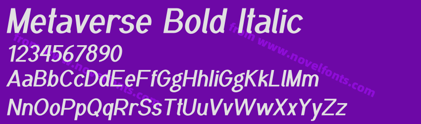 Metaverse Bold ItalicPreview Metaverse Bold ItalicPreview