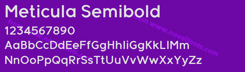 Meticula SemiboldPreview Meticula SemiboldPreview