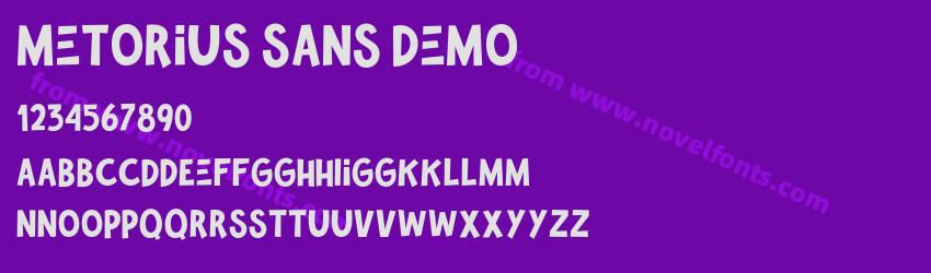 Metorius Sans DemoPreview Metorius Sans DemoPreview