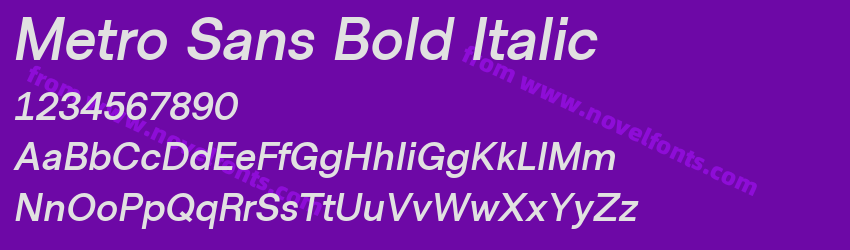 Metro Sans Bold ItalicPreview Metro Sans Bold ItalicPreview