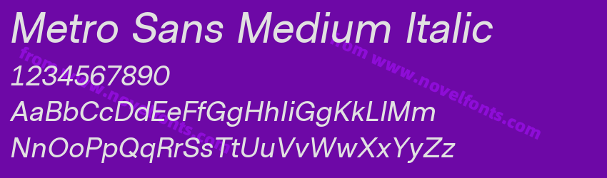 Metro Sans Medium ItalicPreview Metro Sans Medium ItalicPreview