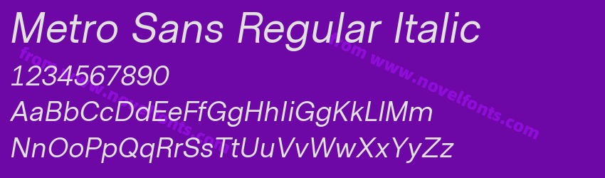 Metro Sans Regular ItalicPreview Metro Sans Regular ItalicPreview