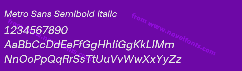Metro Sans Semibold ItalicPreview Metro Sans Semibold ItalicPreview