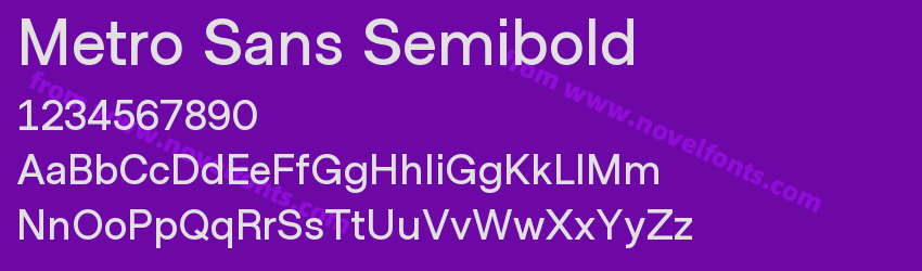 Metro Sans SemiboldPreview Metro Sans SemiboldPreview