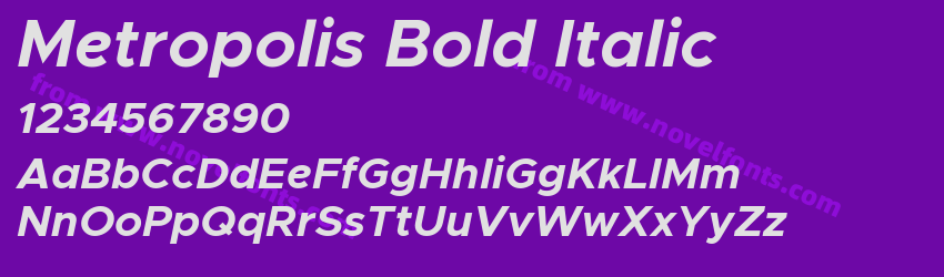 Metropolis Bold ItalicPreview Metropolis Bold ItalicPreview