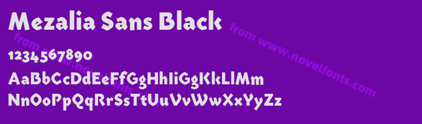 Mezalia Sans BlackPreview Mezalia Sans BlackPreview