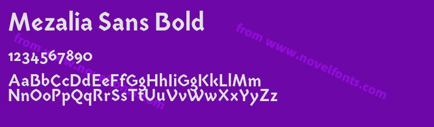 Mezalia Sans BoldPreview Mezalia Sans BoldPreview