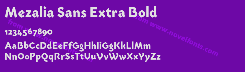 Mezalia Sans Extra BoldPreview Mezalia Sans Extra BoldPreview