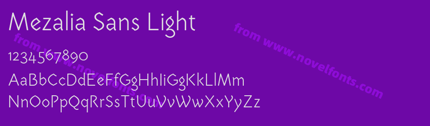 Mezalia Sans LightPreview Mezalia Sans LightPreview