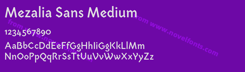 Mezalia Sans MediumPreview Mezalia Sans MediumPreview