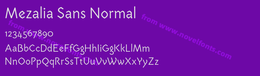 Mezalia Sans NormalPreview Mezalia Sans NormalPreview