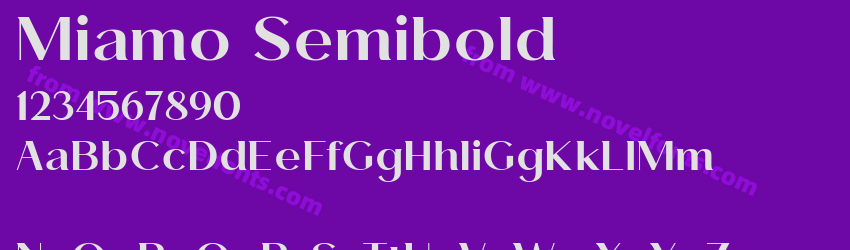 Miamo SemiboldPreview Miamo SemiboldPreview