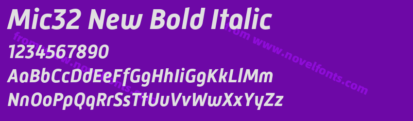 Mic32 New Bold ItalicPreview Mic32 New Bold ItalicPreview